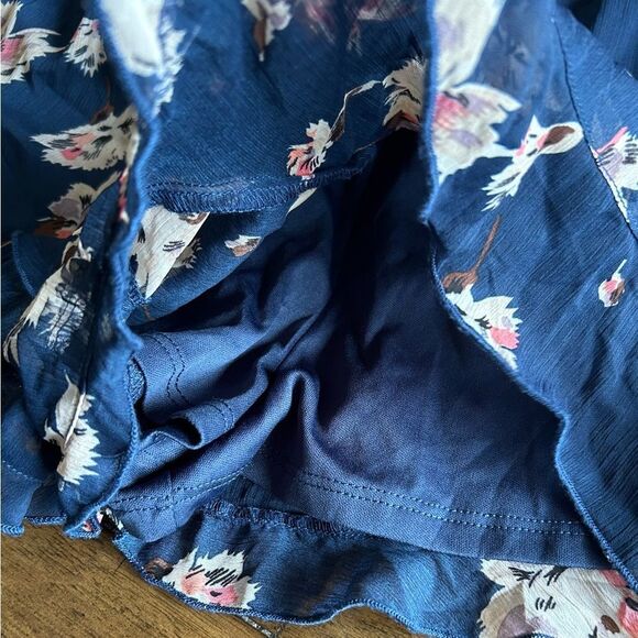 Band of Gypsies Navy Floral V Neck Romper Size Small Boho - Picture 6 of 9